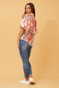 WILKIE PUFF SLEEVE FLORAL TOP -Printedcarpetus fdfe4b1f3d29942c9bf70fa645215d7b