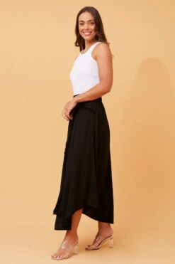 ESTRELLA LINEN MIDI SKIRT -Printedcarpetus fe82a5490af8923f2a89b791d3125649