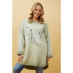 SORIANA FOIL PRINT TUNIC TOP -Printedcarpetus fe94598c3e86ba469cdc4eae77d0d02f