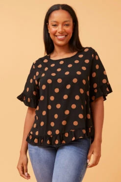 FRILA POLKA DOT TOP -Printedcarpetus feca607ed6577a36bbd35564189266d6