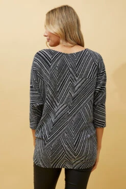 EBONY GLITTER TOP -Printedcarpetus ff0886b41564fb9bb7ac08d5f6eb7467