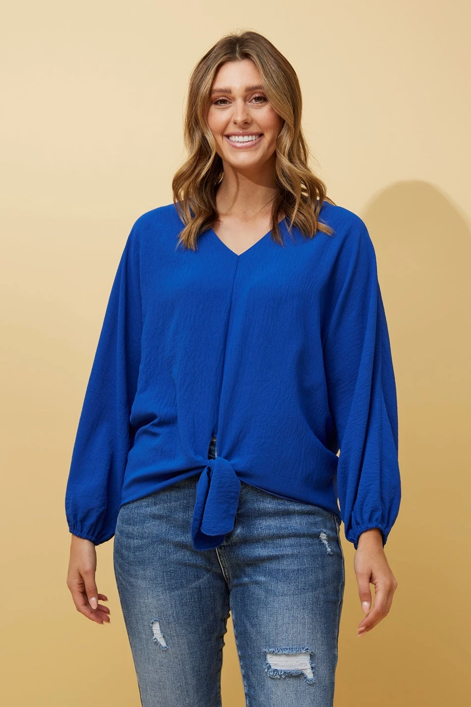 GLENN BATWING SLEEVE FRONT KNOT TOP 10 GLENN BATWING SLEEVE FRONT KNOT TOP - Image 8