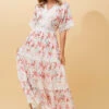 BYRON LACE TRIM FLORAL MAXI DRESS -Printedcarpetus ff7b99ee963233fb3209e8532489ee98